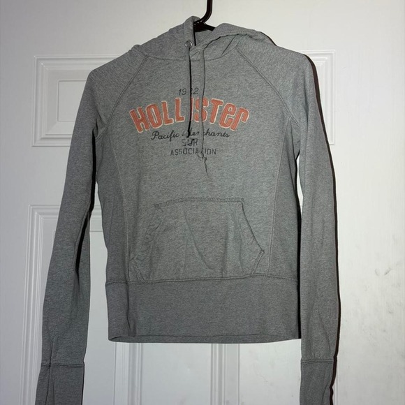 Other - Gray Hollister Co. cotton & polyester hoodie in a M